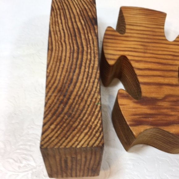 Wooden 4 Piece Elephant Stand Up Handmade Learning Toy Puzzle - Picture 6 of 9